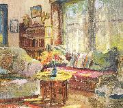 Colin Campbell Cooper Cottage Interior oil painting picture wholesale